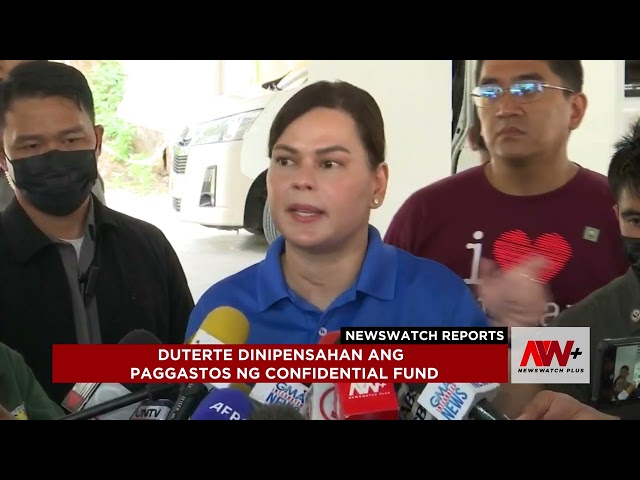 ⁣Duterte dinepensahan ang paggastos ng confidential funds | NewsWatch Reports