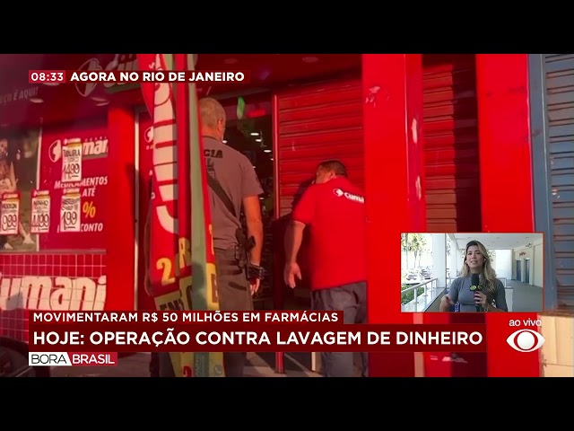 ⁣Operação mira farmácias usadas para lavagem de dinheiro no RJ