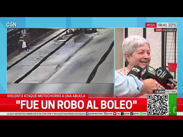 ⁣ATAQUE MOTOCHORRO a una ABUELA: "SI PEGABA contra el CANTERITO la QUEABA AHÍ"