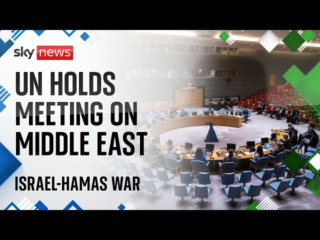 ⁣Watch live: UN Security council holds meeting on Middle East