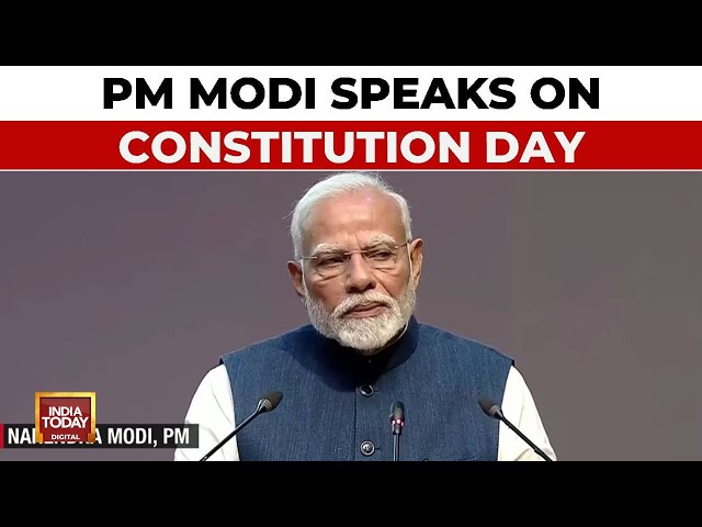 ⁣PM Modi's 'Samvidhan Divas Address | PM Speaks On Constitution Day, Pays Tribute To 26/11 