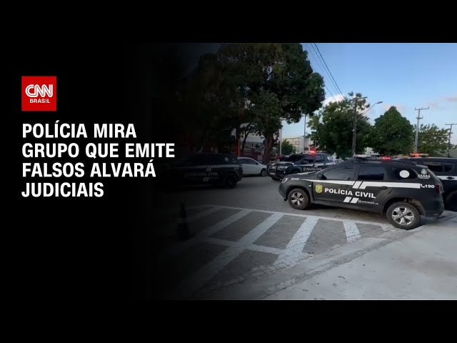 ⁣Polícia mira grupo que emite falsos alvarás judiciais | LIVE CNN