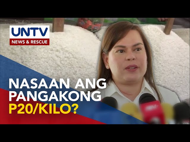 ⁣DA sa demand ni VP Sara para sa P20/kilo na bigas: 'Iba na ang panahon ngayon’