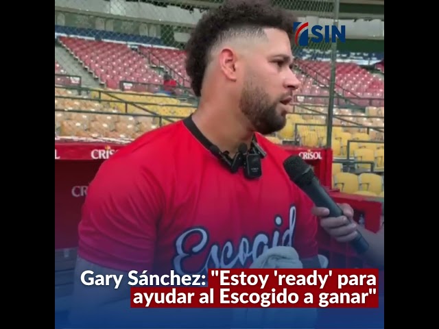 ⁣Gary Sánchez: "Estoy 'ready' para ayudar al Escogido a ganar"