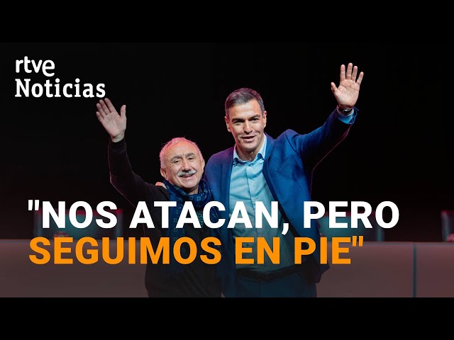 ⁣CONGRESO UGT: SÁNCHEZ acusa al PP de convertir el "BULO y la MENTIRA" en su ÚNICO PROYECTO