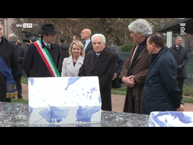 ⁣Mattarella in Piemonte per i 30 anni dall'alluvione