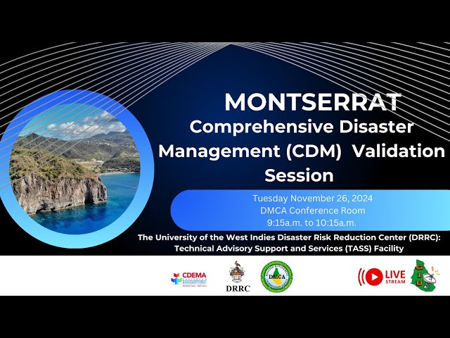 ⁣Montserrat's Comprehensive Disaster (CDM) Validation Session