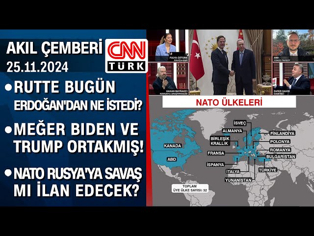 ⁣Rutte Erdoğan'dan ne istedi? Meğer Biden-Trump ortakmış! NATO savaş derse... -AkılÇemberi 25.11