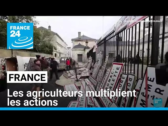 ⁣France : les agriculteurs multiplient les actions, débat sur le Mercosur à l'Assemblée