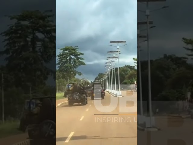 ⁣MUSEVENI'S CONVOY IN TORORO FOR NATIONAL DUTIES