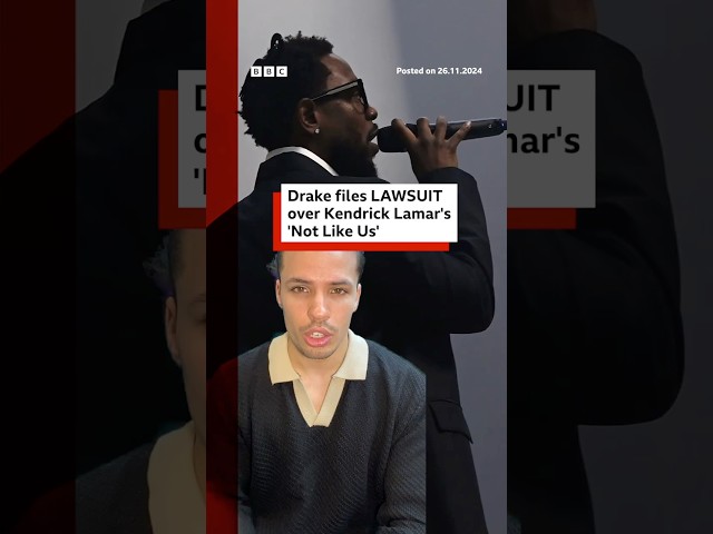 ⁣Drake files lawsuit over Kendrick Lamar's 'Not Like Us'. #Drake #KendrickLamar #BBCNe