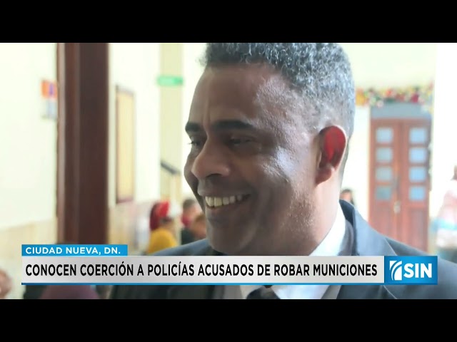 ⁣Conocen medidas de coerción a policías acusados de robar municiones