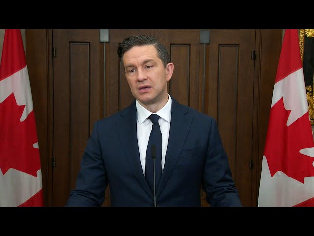 ⁣Pierre Poilievre responds to Trump tariffs threat