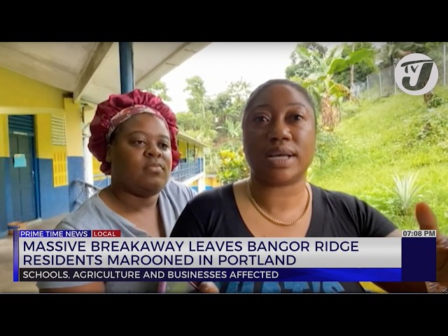 ⁣Massive Breakaway Leaves Bangor Ridge Residents Marooned in Portland | TVJ News