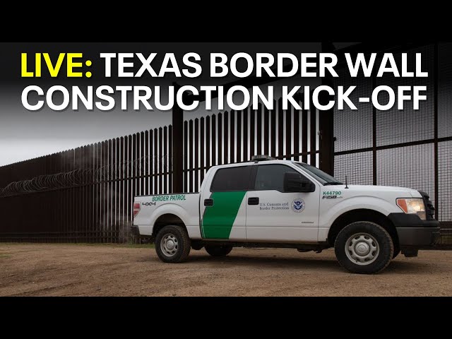 ⁣LIVE: Texas border wall construction kick-off event | FOX 4 News