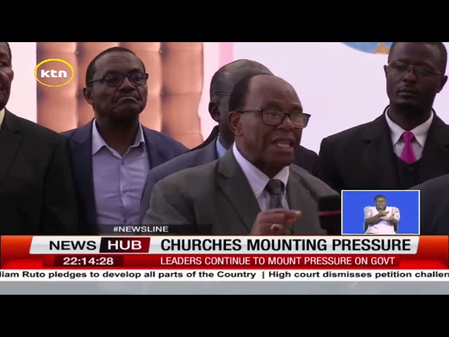 ⁣Churches mount pressure on government calling for accountability