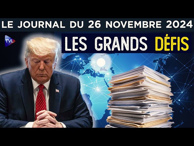 ⁣Trump à l’attaque des dossiers brûlants - JT du mardi 26 novembre 2024