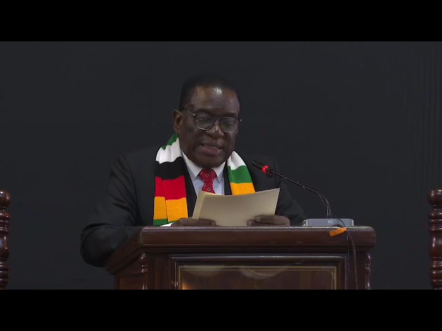 ⁣President Mnangagwa implores local authorities to shun corruption in the execution of their duties