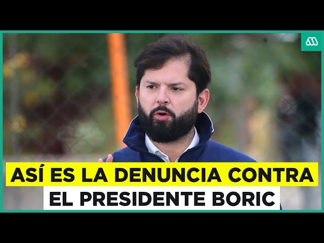 ⁣Así es la denuncia de acoso contra el presidente Boric