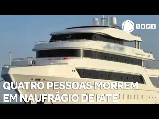 ⁣Quatro pessoas morrem em naufrágio de iate no Egito