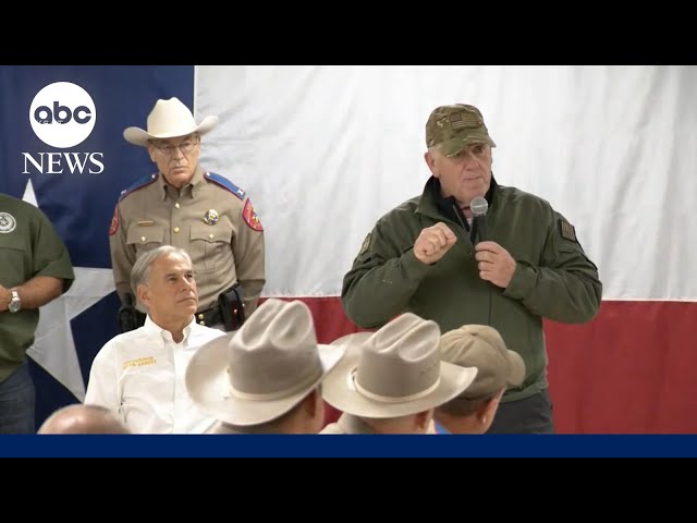 ⁣Incoming border czar Homan and Texas Gov. Abbott make visit to Texas border