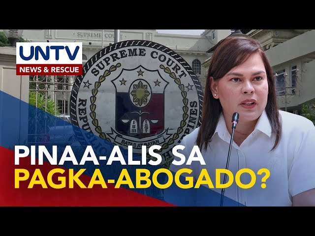 ⁣Disbarment complaint laban kay VP Duterte, kinumpirma ng Supreme Court