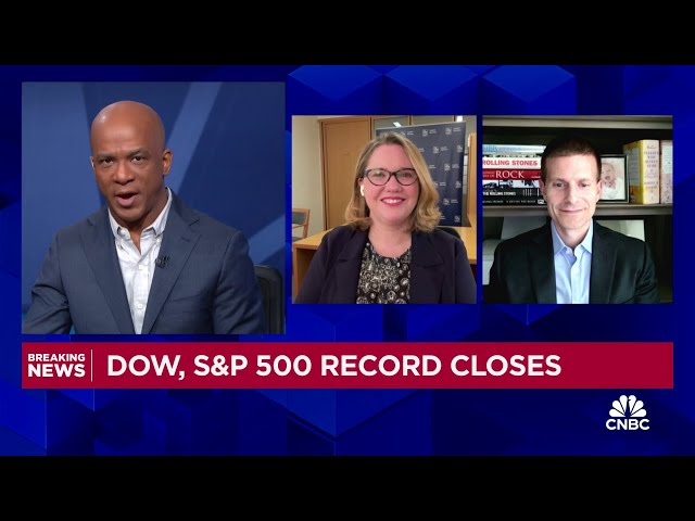 ⁣Dow and S&P 500 notch another record close