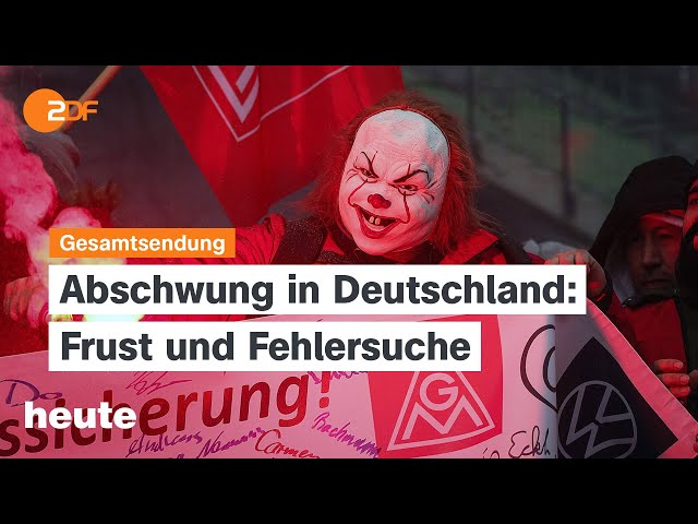 ⁣heute 19:00 Uhr vom 26.11.2024 Wege aus der Wirtschaftskrise, Hoffnung auf Waffenruhe im Libanon