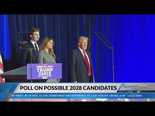 ⁣New poll shows who voters might consider for 2028 presidential candidates