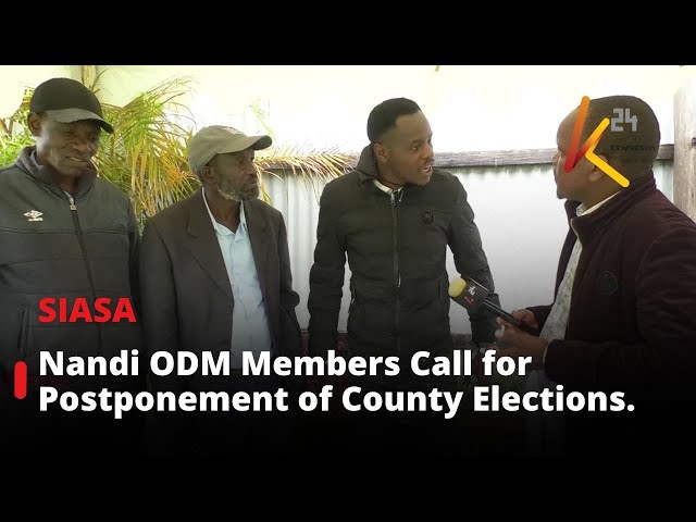 ⁣Nandi ODM Members Call for Postponement of County Elections Over Poor Preparation.