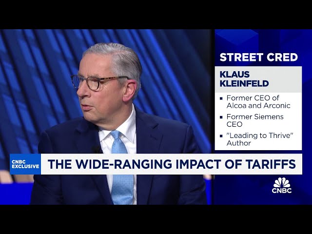 ⁣Fmr. Alcoa CEO Klaus Kleinfeld talks impact of Trump's proposed tariffs