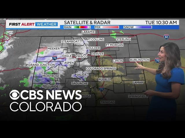 ⁣Colorado weather: Heavy mountain snow with rain switching to snow Tuesday night for metro area