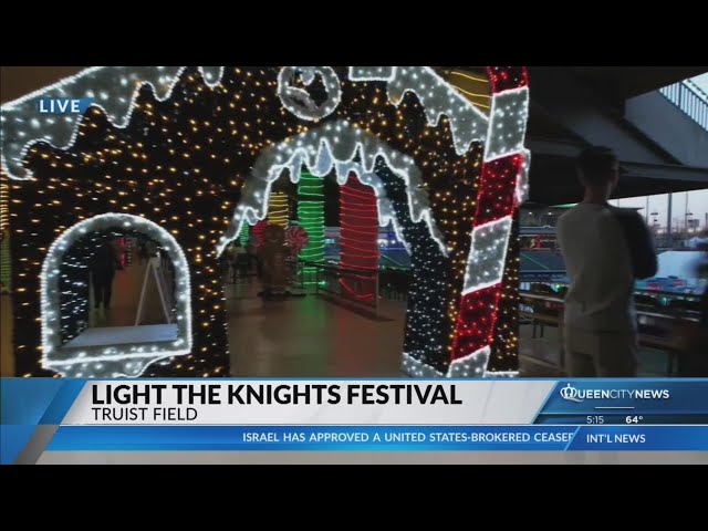 ⁣Behind the scenes look at Light the Knights Festival at Truist Field