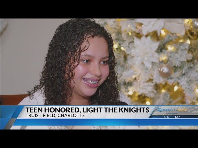 ⁣'Always smiling': Light the Knights to recognize Levine Children’s teen patient