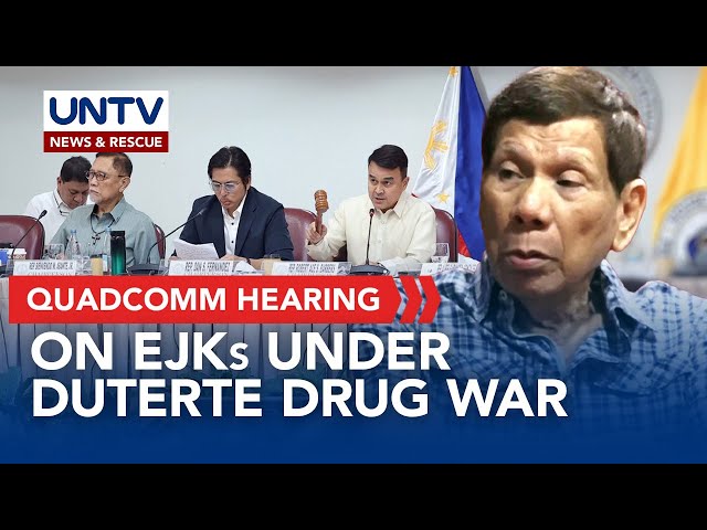 ⁣QuadComm resumes hearing on POGOs, alleged EJKs during Duterte admin’s war on drugs