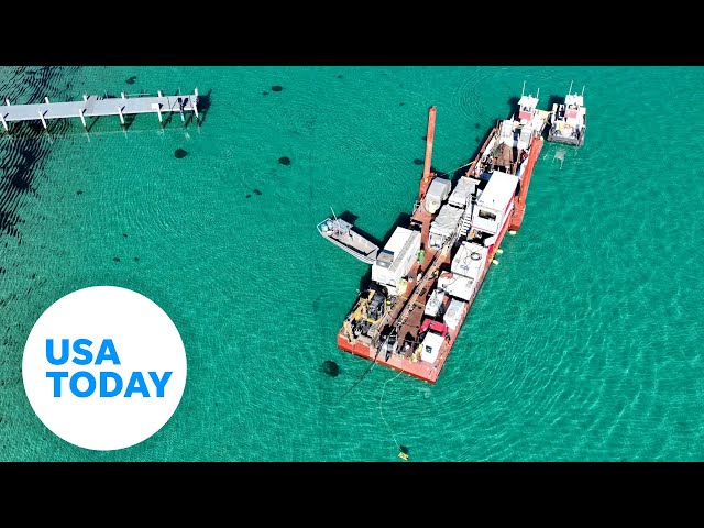 ⁣AT&T removes miles of lead cables from Lake Tahoe | USA TODAY