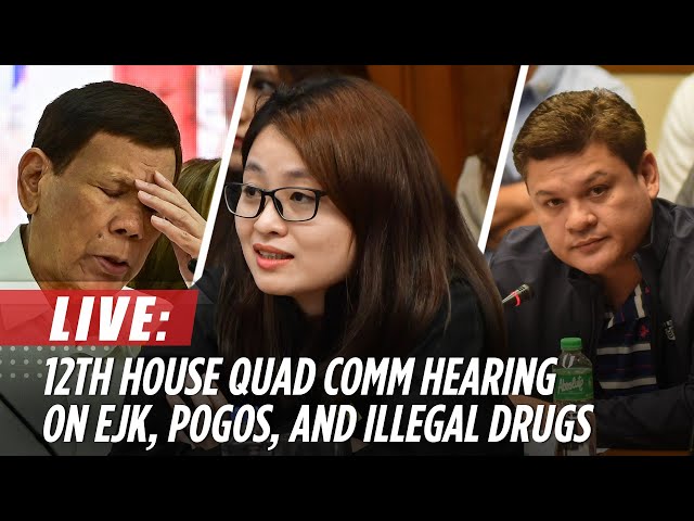 ⁣LIVE: House resumes quad comm hearing on EJK, POGOs, and illegal drugs | November 27