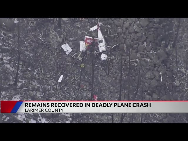 ⁣Remains recovered in deadly plane crash in Larimer County