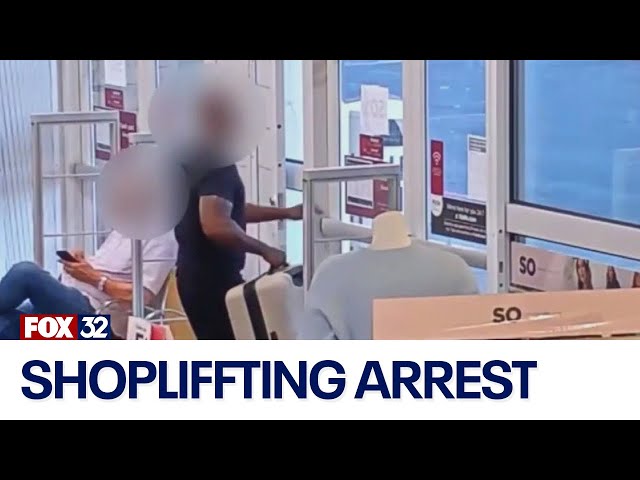 ⁣Across America: Video shows father, son arrested for shoplifting