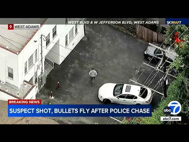 ⁣Suspect had gun in each hand when he opened fire at LAPD, chief says