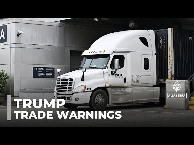 ⁣Trump trade warnings: Canada, Mexico and china threatened with tariffs