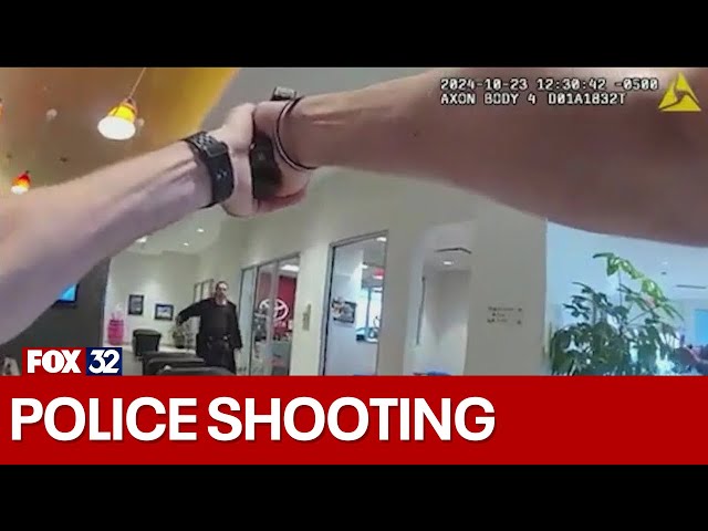 ⁣Bodycam video shows DeKalb police shoot knife-wielding suspect