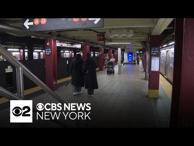 ⁣Police search for Bryant Park subway station slashing suspect