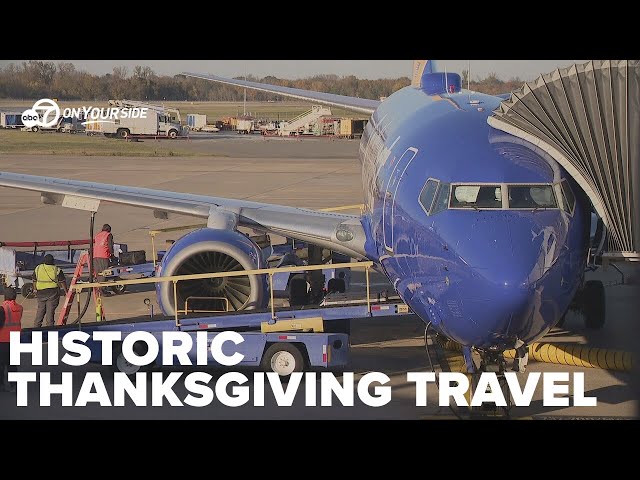 ⁣Record Thanksgiving travel number expected