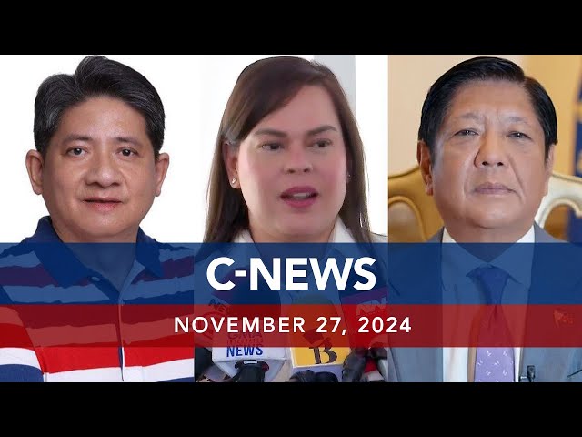 ⁣UNTV: C-NEWS | November 27, 2024