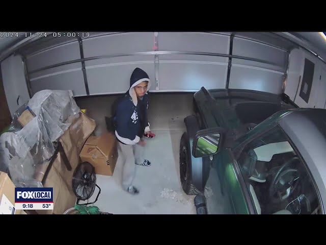 ⁣Far North Dallas residents band together after man caught on camera breaking into homes