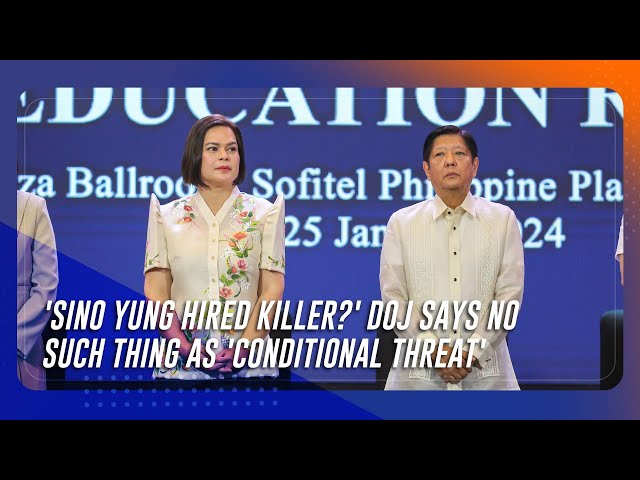 ⁣'Sino yung hired killer?' DOJ says no such thing as 'conditional threat' vs sitt