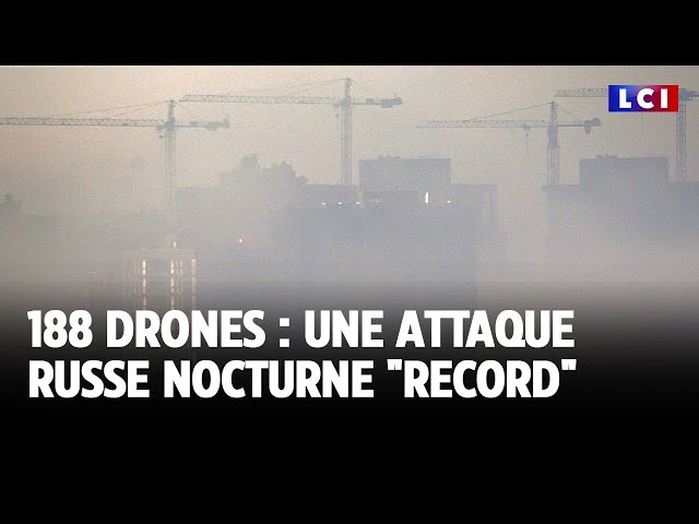 ⁣188 drones : une attaque russe nocturne "record" ｜LCI