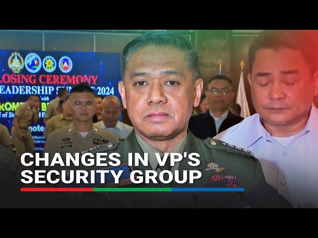 ⁣Sara Duterte security to be replaced with new military, police personnel – AFP chief