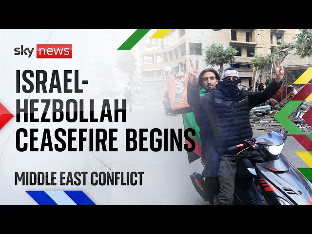 ⁣Watch live: Ceasefire between Israel and Hezbollah begins